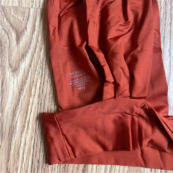 Monday Swimwear Terracotta bikini and cover up - Picture 3 of 4